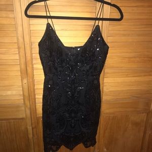 Tobi Black Sparkly Dress